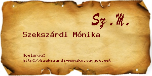 Szekszárdi Mónika névjegykártya